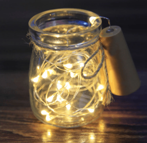 Catena LED decorativa per bottiglia