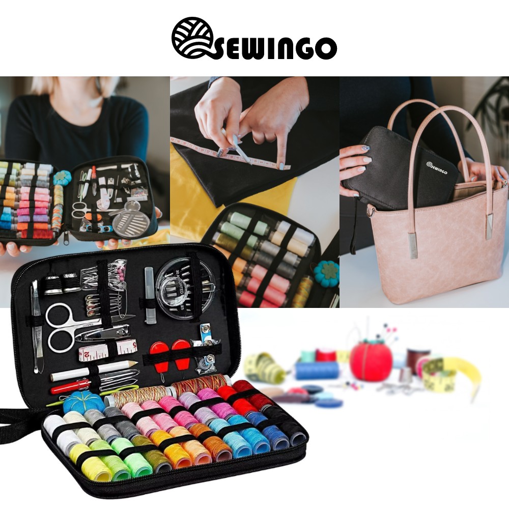 SEWINGO® ESCLUSIVO: borsa da cucito con 98 accessori