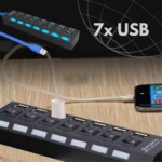 Hub USB ad alta velocità a 7 porte