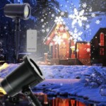 Proiettore laser con luci natalizie