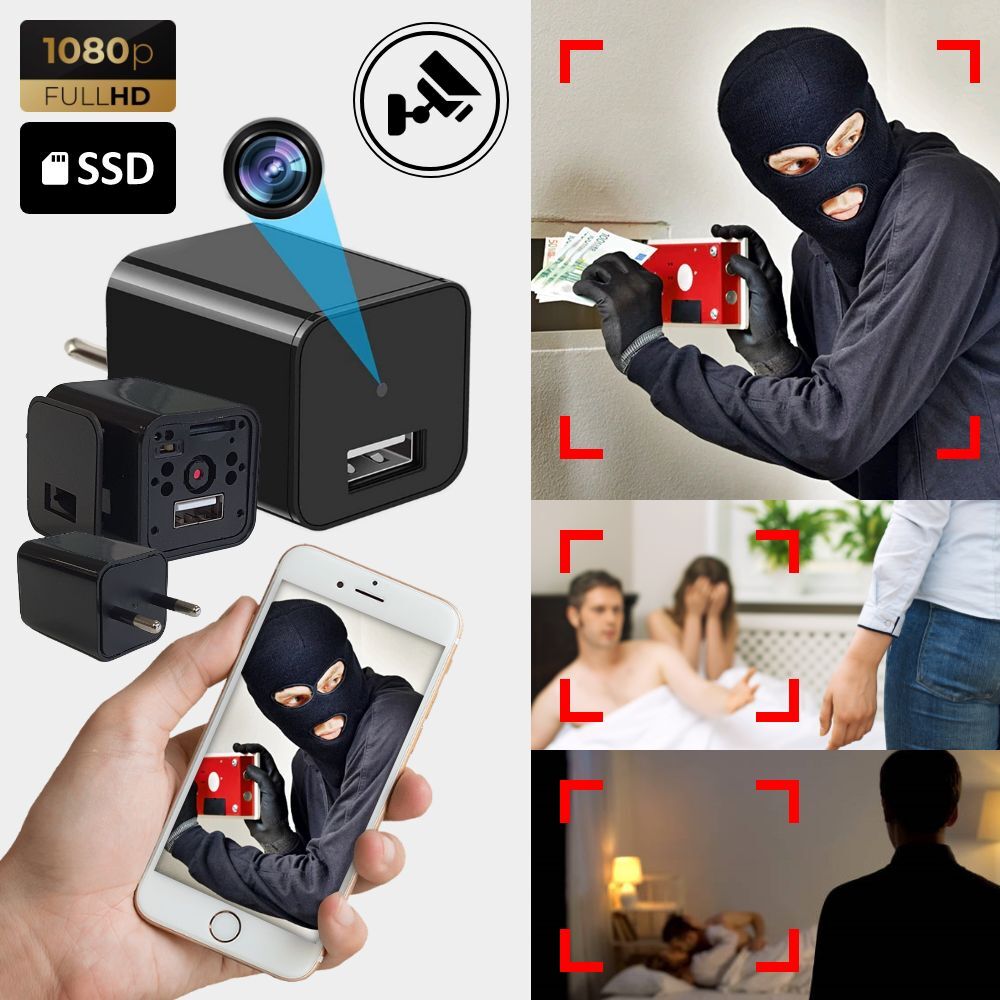 Caricatore USB con videocamera segreta - YOUSPY®
