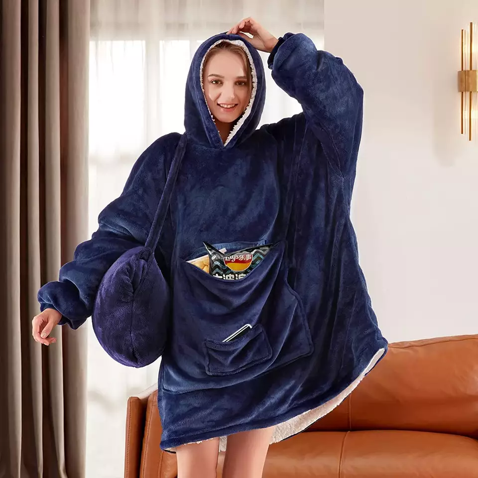 Indossabile Pullover Blanket Hoodie