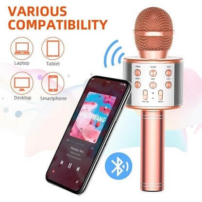 Microfono karaoke bluetooth senza fili SINGIRL - immagine 2