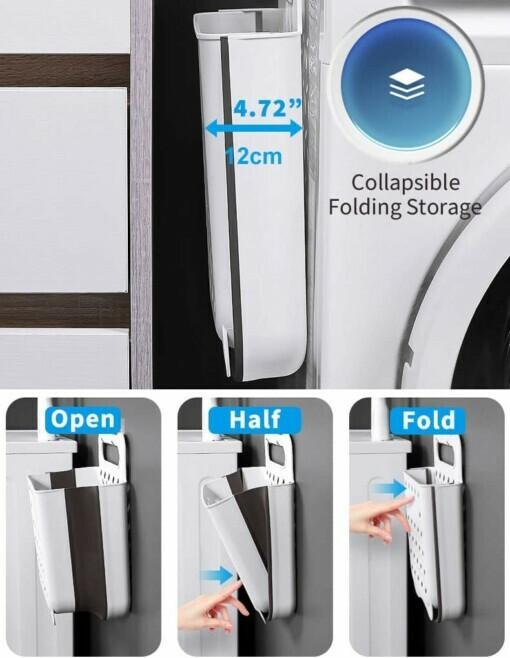 Cesto portabiancheria pieghevole Foldnhold™ - immagine 6