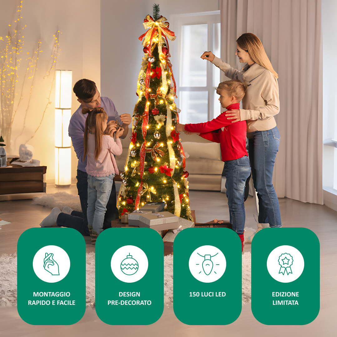 Albero di Natale InstaTree™ Pop-up (180cm x 65cm) - immagine 5