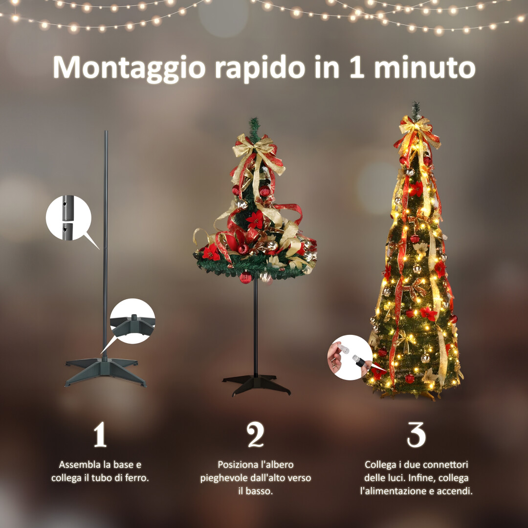 Albero di Natale InstaTree™ Pop-up (180cm x 65cm) - immagine 6