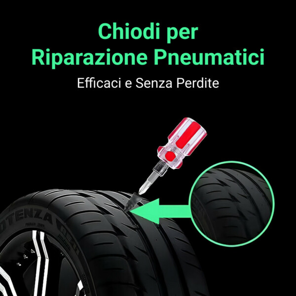 Tirestore™ Chiodi per Riparazione Pneumatici a Vuoto - 30 pz. - immagine 2