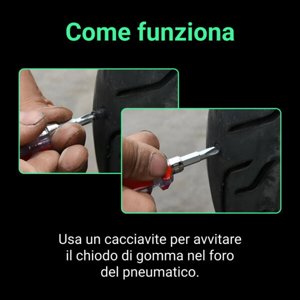 Tirestore™ Chiodi per Riparazione Pneumatici a Vuoto - 30 pz. - immagine 3