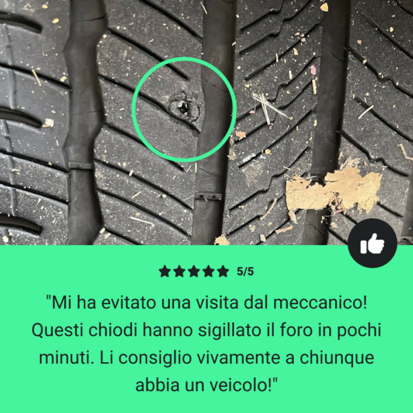 Tirestore™ Chiodi per Riparazione Pneumatici a Vuoto - 30 pz. - immagine 7