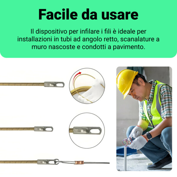 Wirelead™ strumento per la filettatura dei fili elettrici 15m - immagine 2