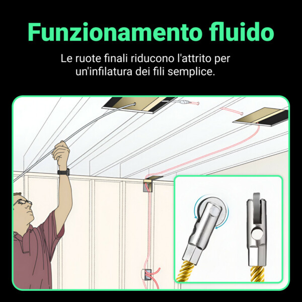 Wirelead™ strumento per la filettatura dei fili elettrici 15m - immagine 3