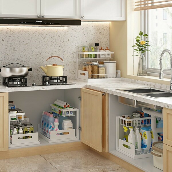 OrganizeEase™ - Soluzione di Stoccaggio Sotto-Lavello - immagine 2