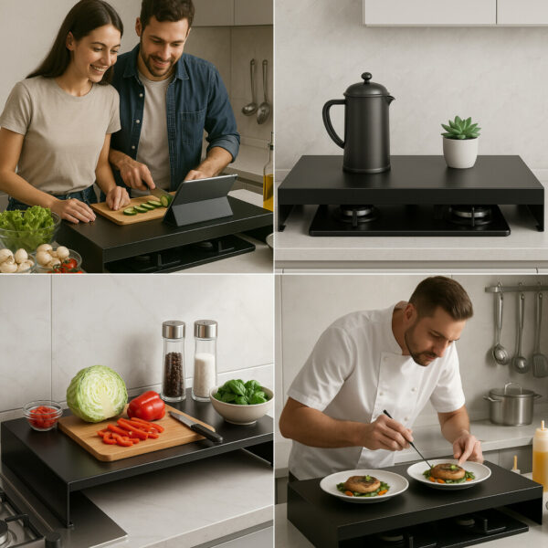SHELFYSTOVE™ – Copertura Intelligente per Fornelli e Salvaspazio (65 × 35 × 7 cm) - immagine 6