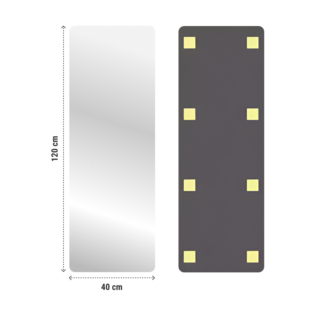 MirrorFlex™ specchio acrilico flessibile autoadesivo 120 x 40 cm - immagine 6