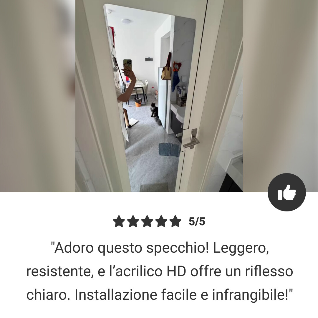 MirrorFlex™ specchio acrilico flessibile autoadesivo 120 x 40 cm - immagine 7