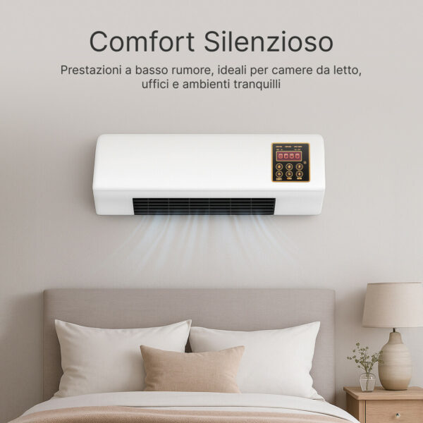 Enchantia – Ventilatore con Funzione Riscaldamento e Ventilazione, Montaggio Senza Attrezzi - immagine 4