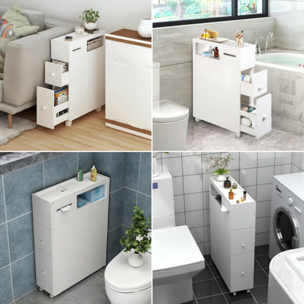 CornerEase™ - Armadietto ad Angolo Sottile per Bagno - immagine 5