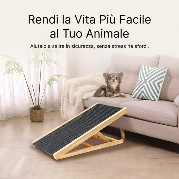 PetEase™ -   Rampa Regolabile per Animali - immagine 2