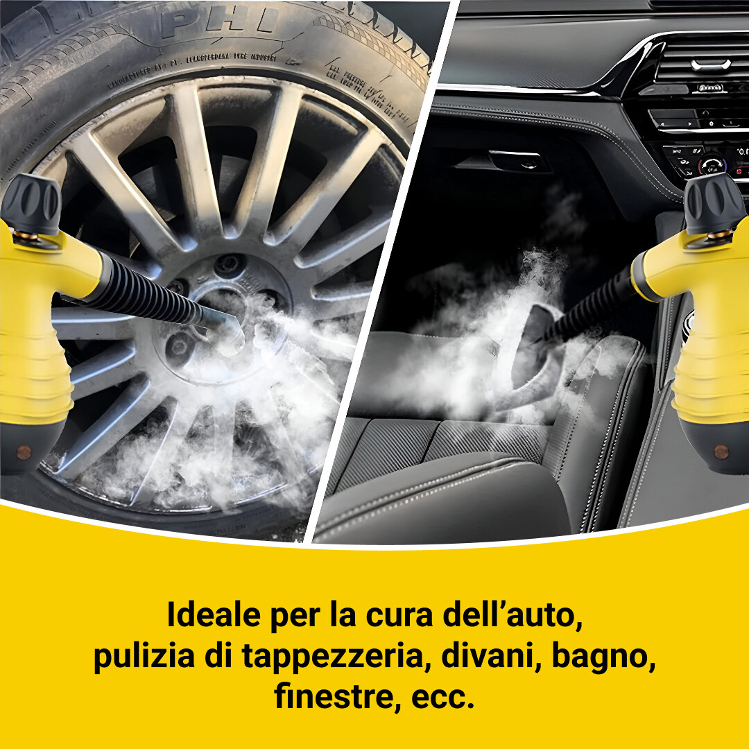 STEAMY® Vaporetto ad aria pressurizzata – Tutto in uno con 9 accessori esclusivi - immagine 3