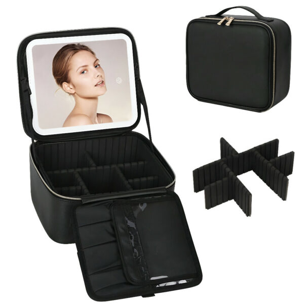 GlowBag™ - Pochette da trucco portatile con specchio illuminato - immagine 6