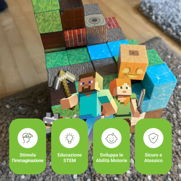 BuildEase™ -   Blocchi Magnetici per Costruzione - immagine 5