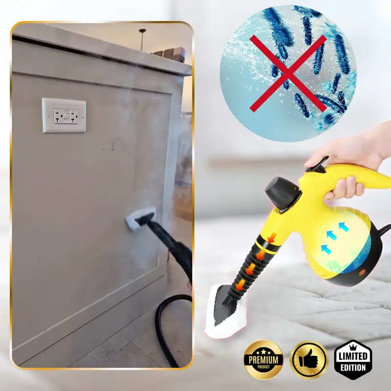 STEAMY® Vaporetto ad aria pressurizzata – Tutto in uno con 9 accessori esclusivi