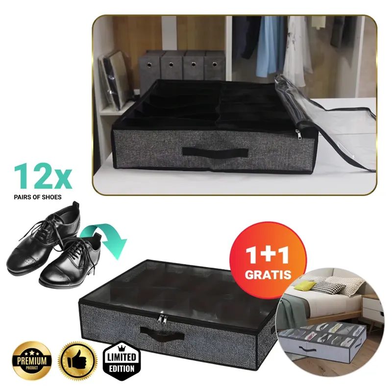 StoreEase™ - Organizzatore scarpe sotto il letto