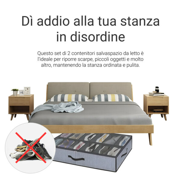 StoreEase™ - Organizzatore scarpe sotto il letto - immagine 2