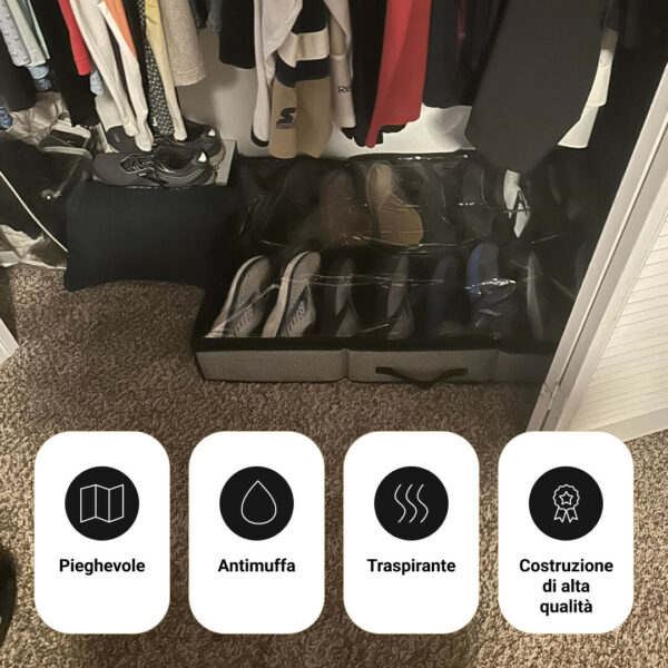 StoreEase™ - Organizzatore scarpe sotto il letto - immagine 4