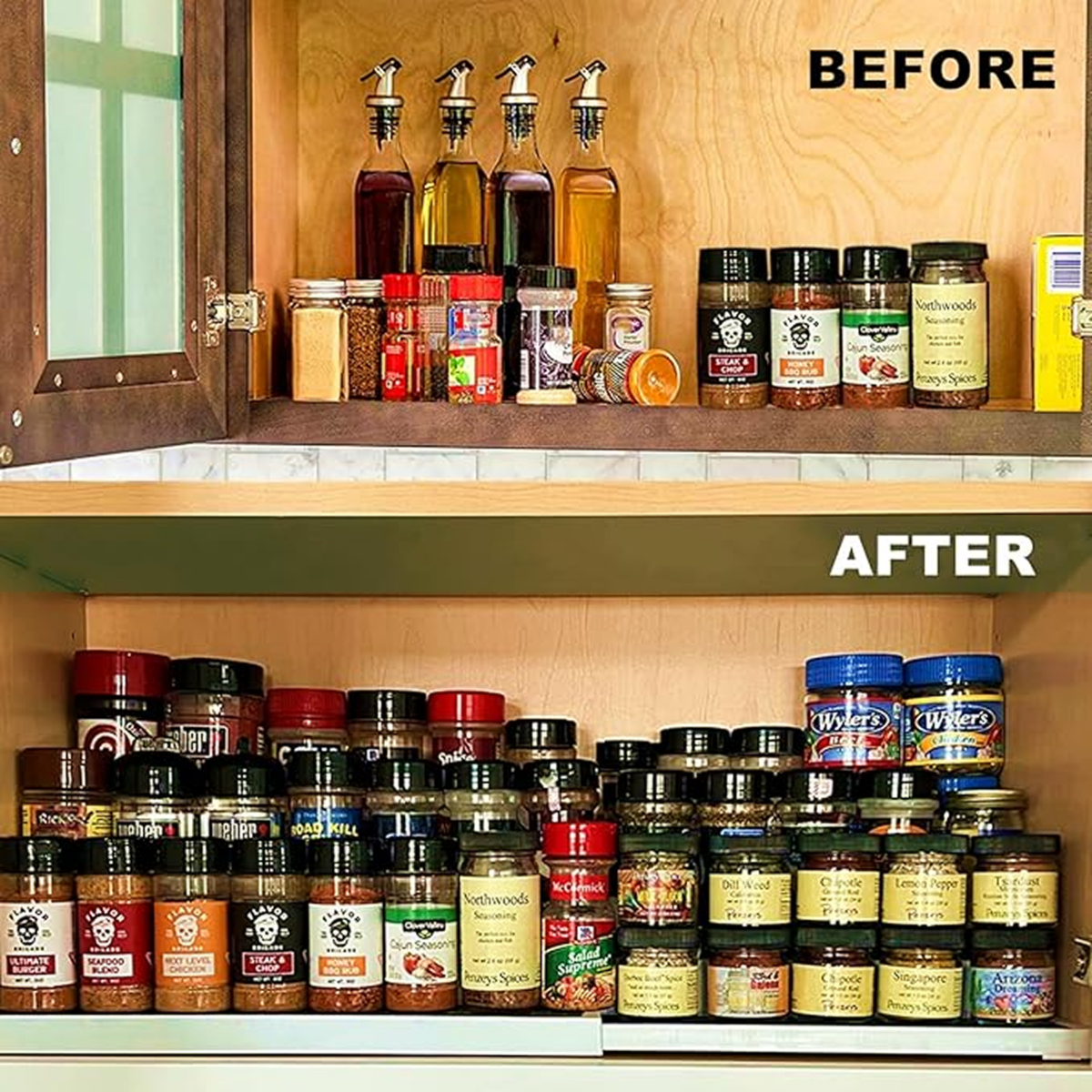 Sortiva™ - Ripiano Estensibile a 3 Livelli per Organizzazione Multiuso - 2 pezzi - immagine 2