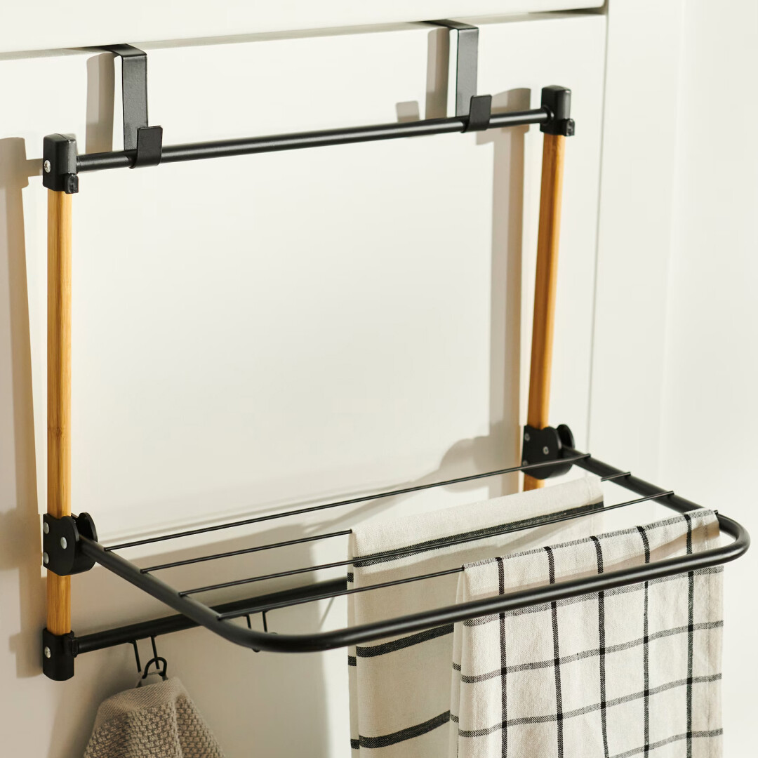 Hanrox™ – Stendibiancheria da Porta in Faggio e Acciaio - immagine 5