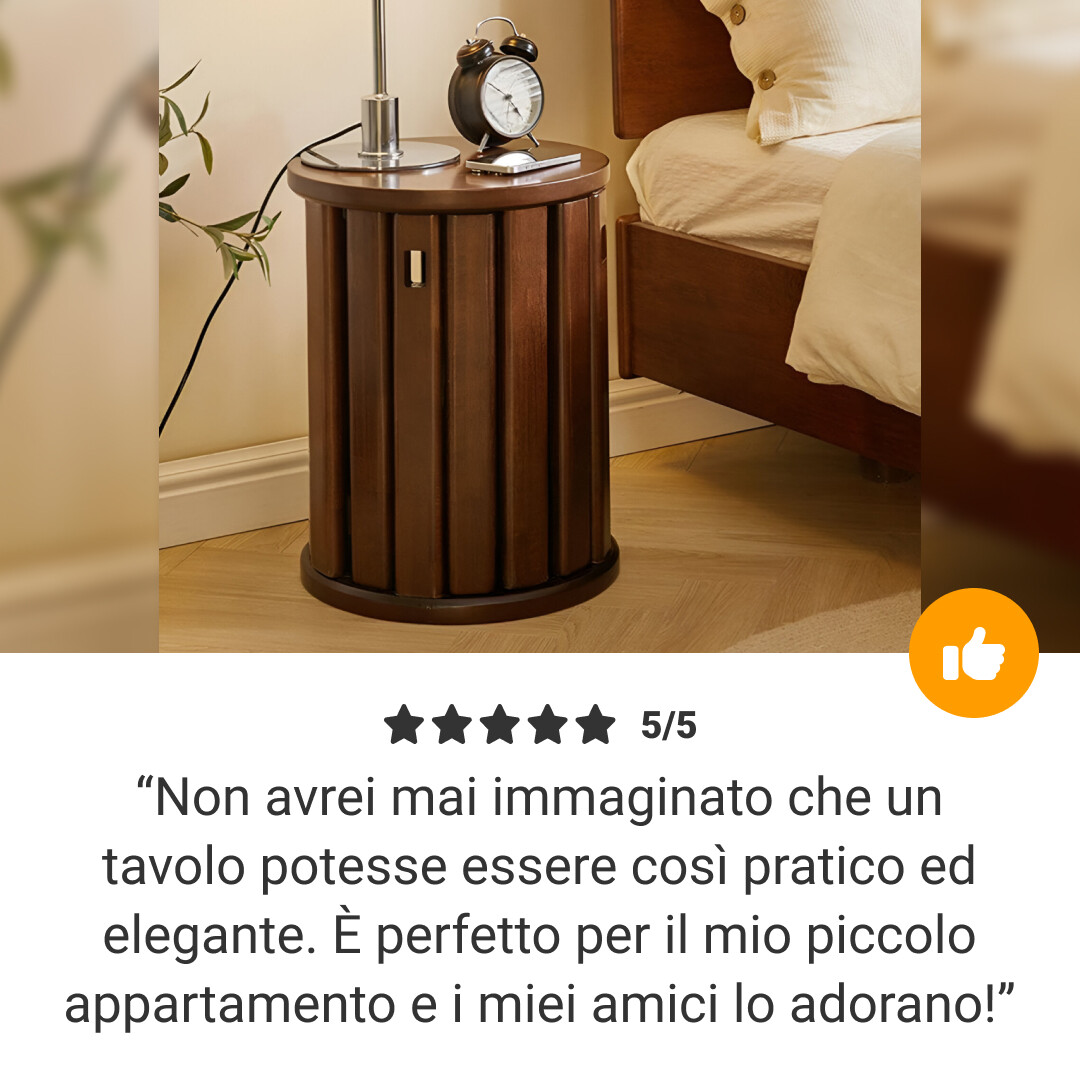 Quado™ - Tavolino multifunzione 4-in-1 in legno massello con sgabelli integrati - immagine 6